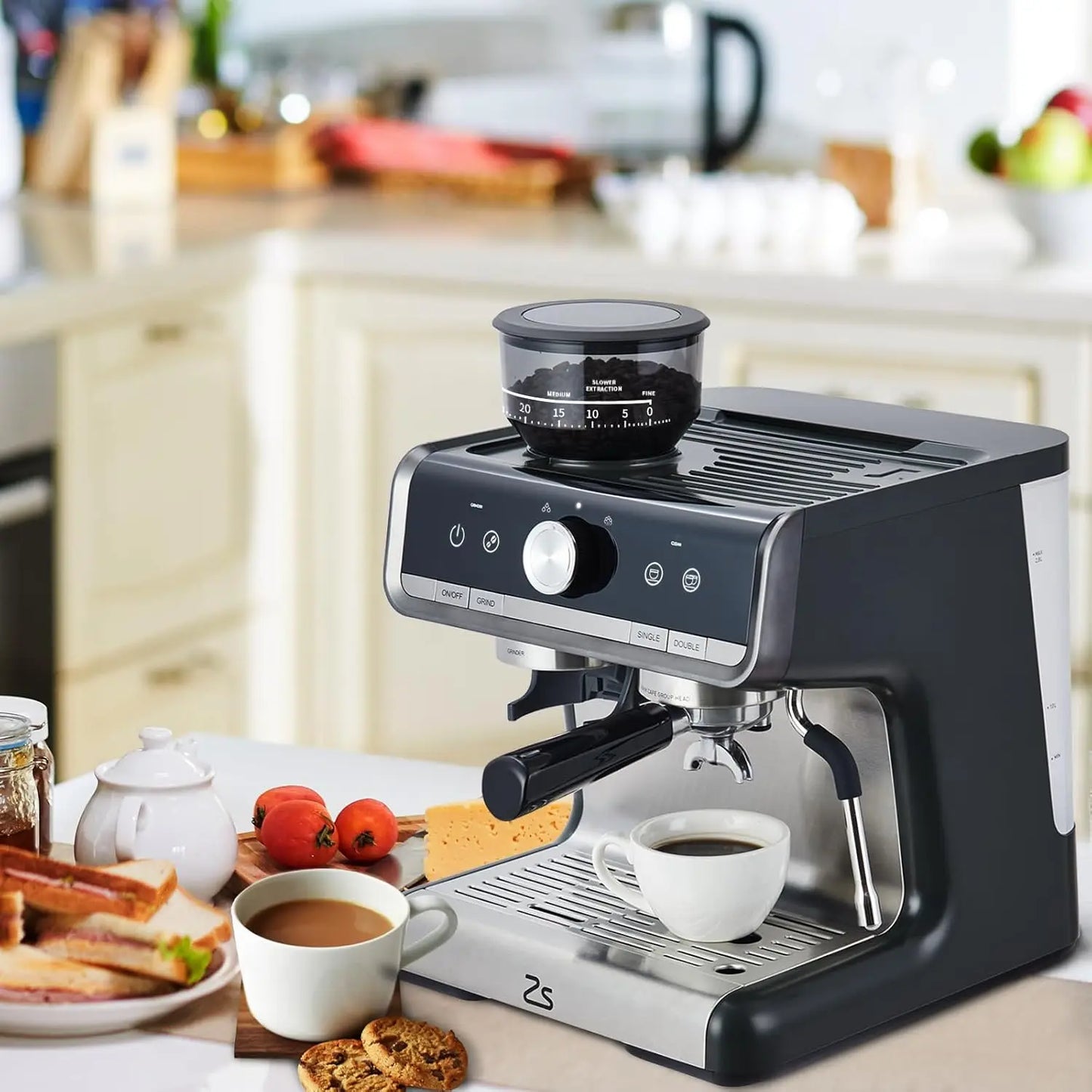 Espresso Machine with Grinder