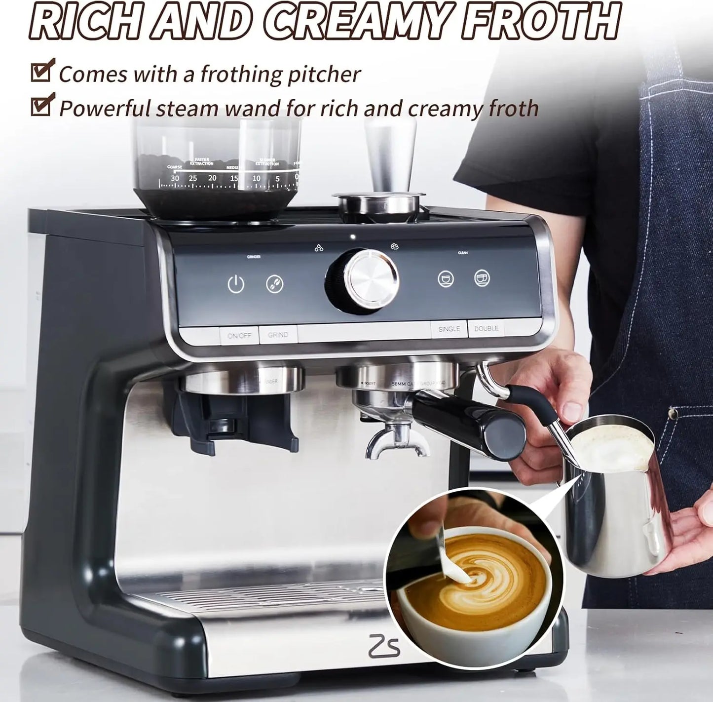 Espresso Machine with Grinder