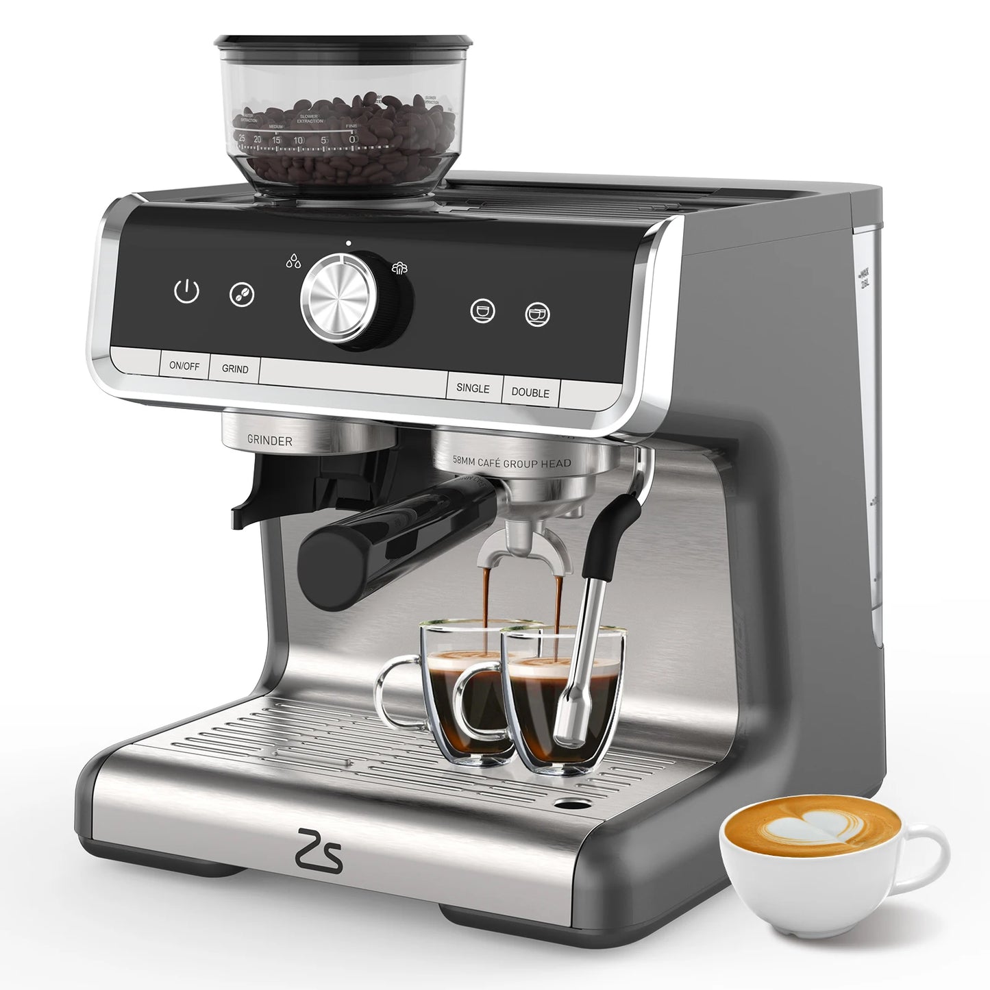 Espresso Machine with Grinder